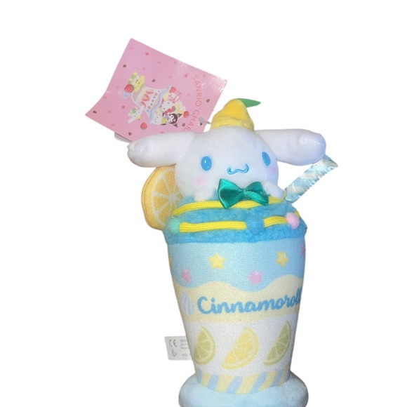 ✅Sanrio Cinnamoroll Parfait Shop Series Mascot Holder Keychain Plush 7"H - Picture 5 of 7